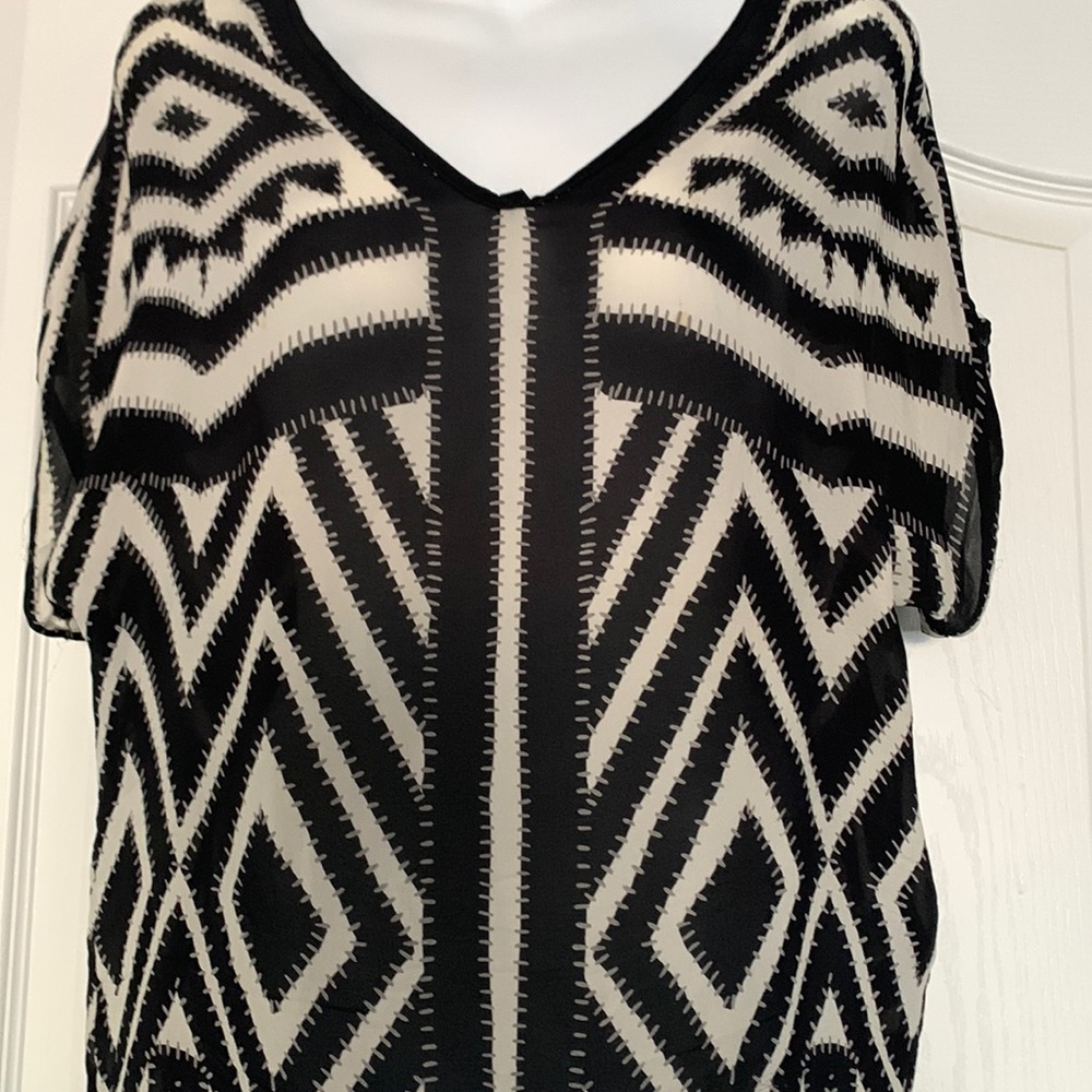 Milly blouse , size 4, silk